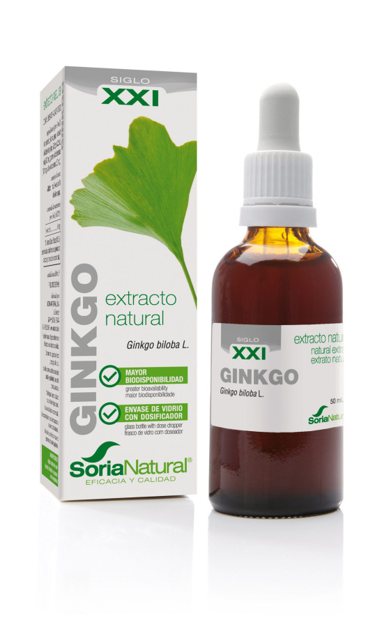 Ginkgo biloba XXI extract van Soria Natural :50 Milliliter