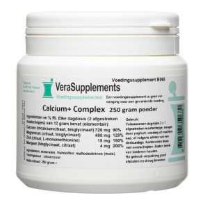 Calcium+ Complex van VeraSupplements: 250 gram poeder